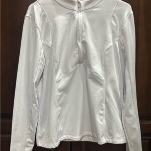 White Long Sleeve Athletic Top SPYDER XL